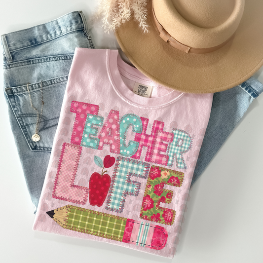Patchwork Teacher Life Pencil