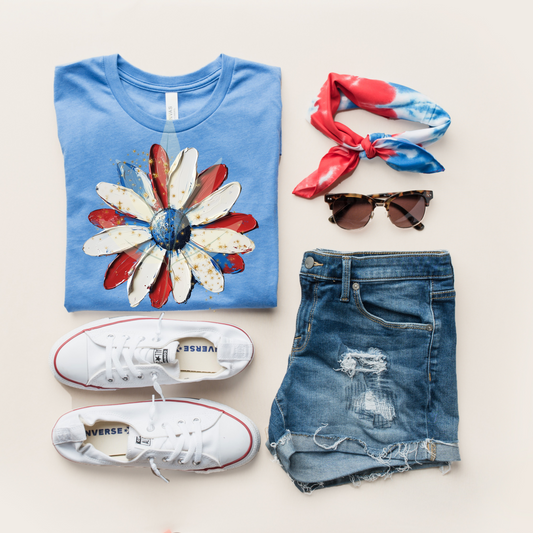 Patriotic Painted Daisy