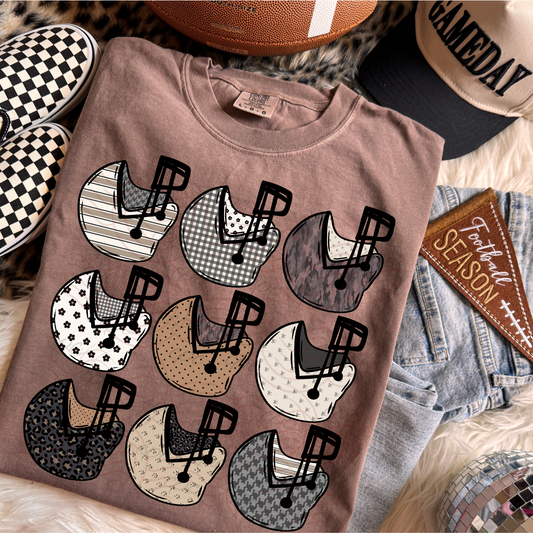 Patterned Football Helmets
