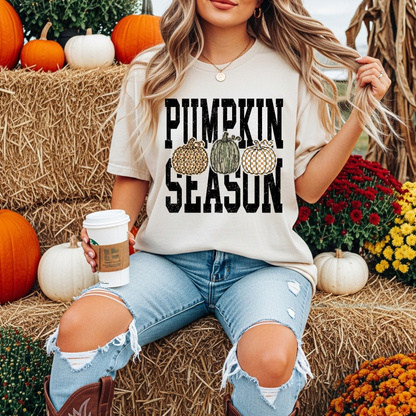 Pumpkins Patterned Pumpkin Season