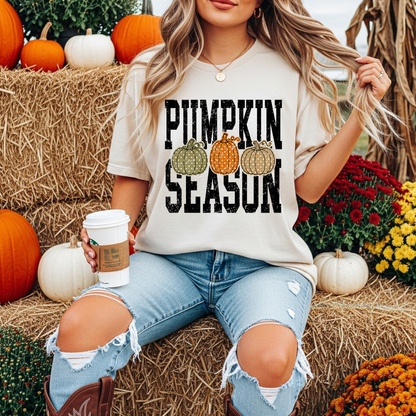 Pumpkins Patterned Pumpkin Season