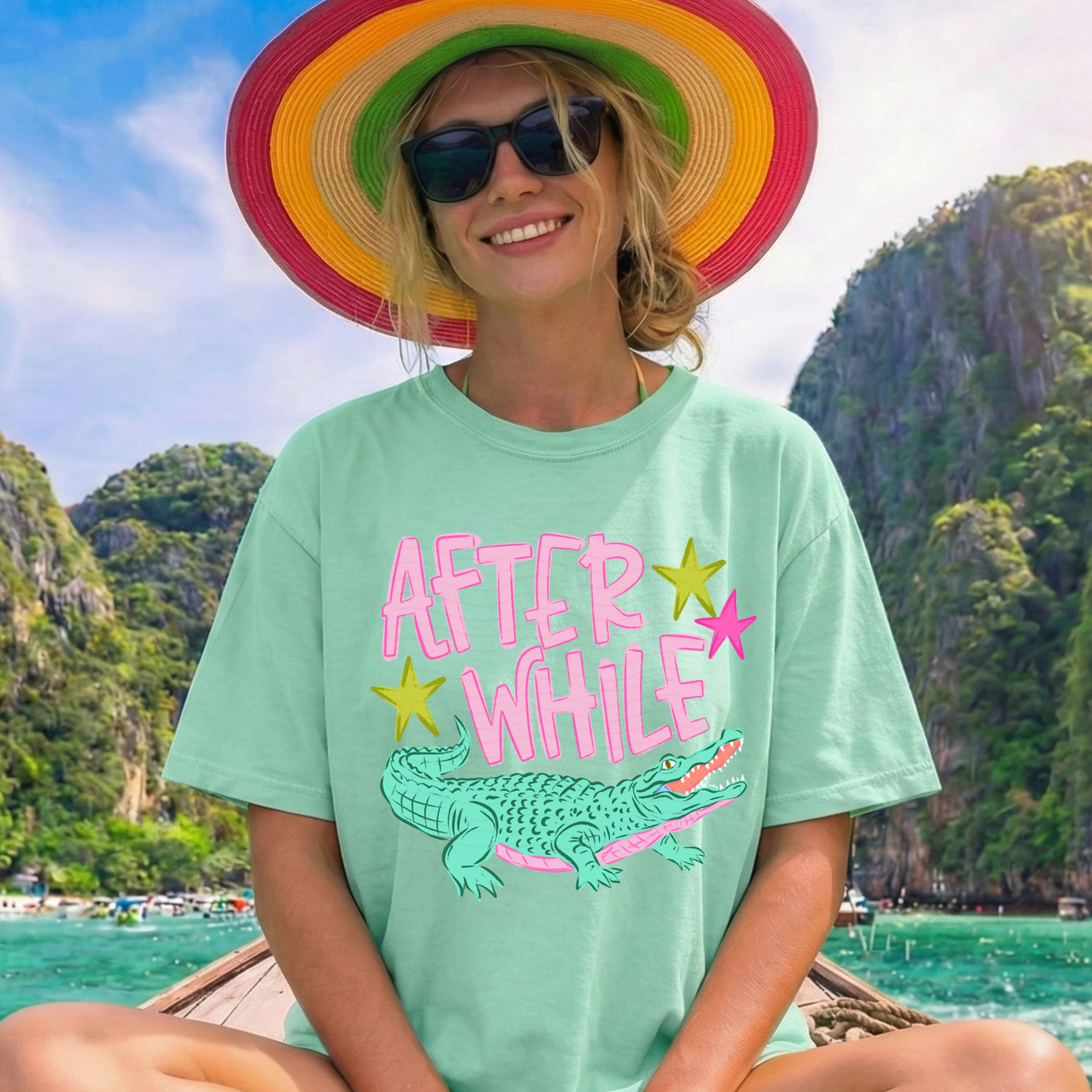 Pink After While Croc