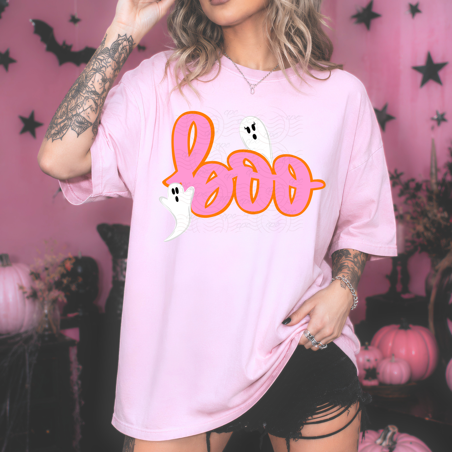 Pink Boo Flying Ghosts