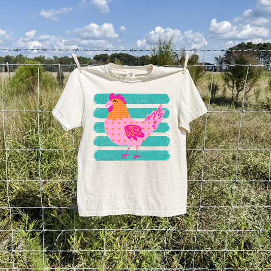 Pink Chicken Stripes