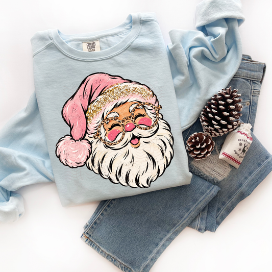 Pink Santa Glasses