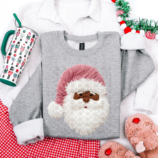 Pink Yarn Santa
