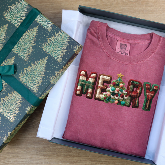 Plaid Patchwork Merry
