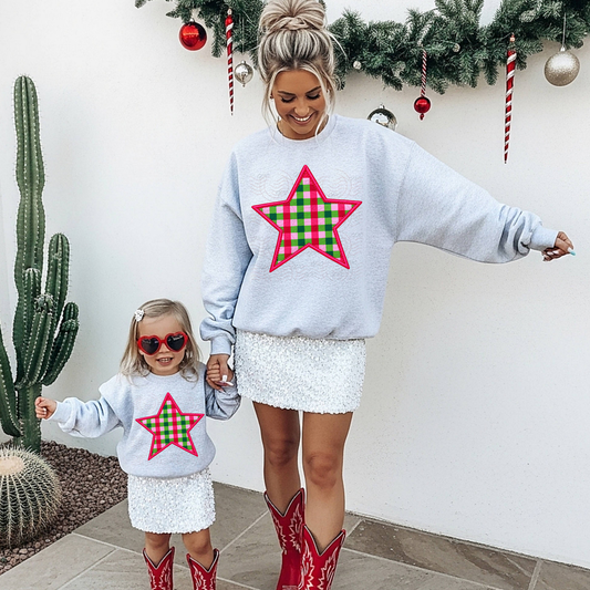 Plaid Xmas Star