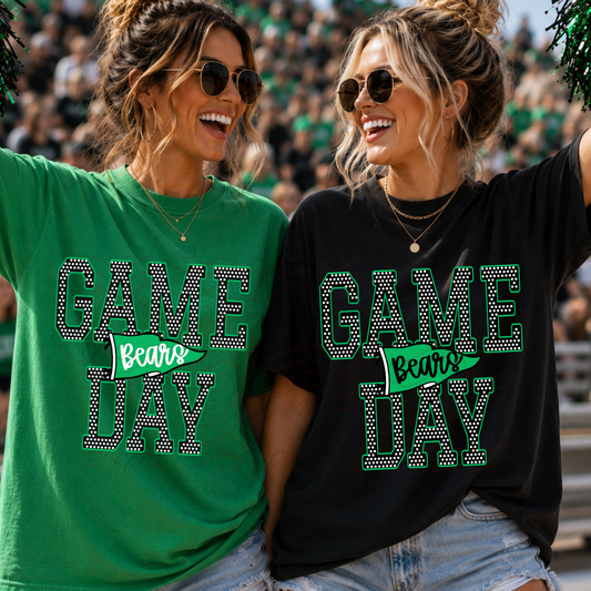 CUSTOMIZABLE - Polka Dot Game Day Pennant