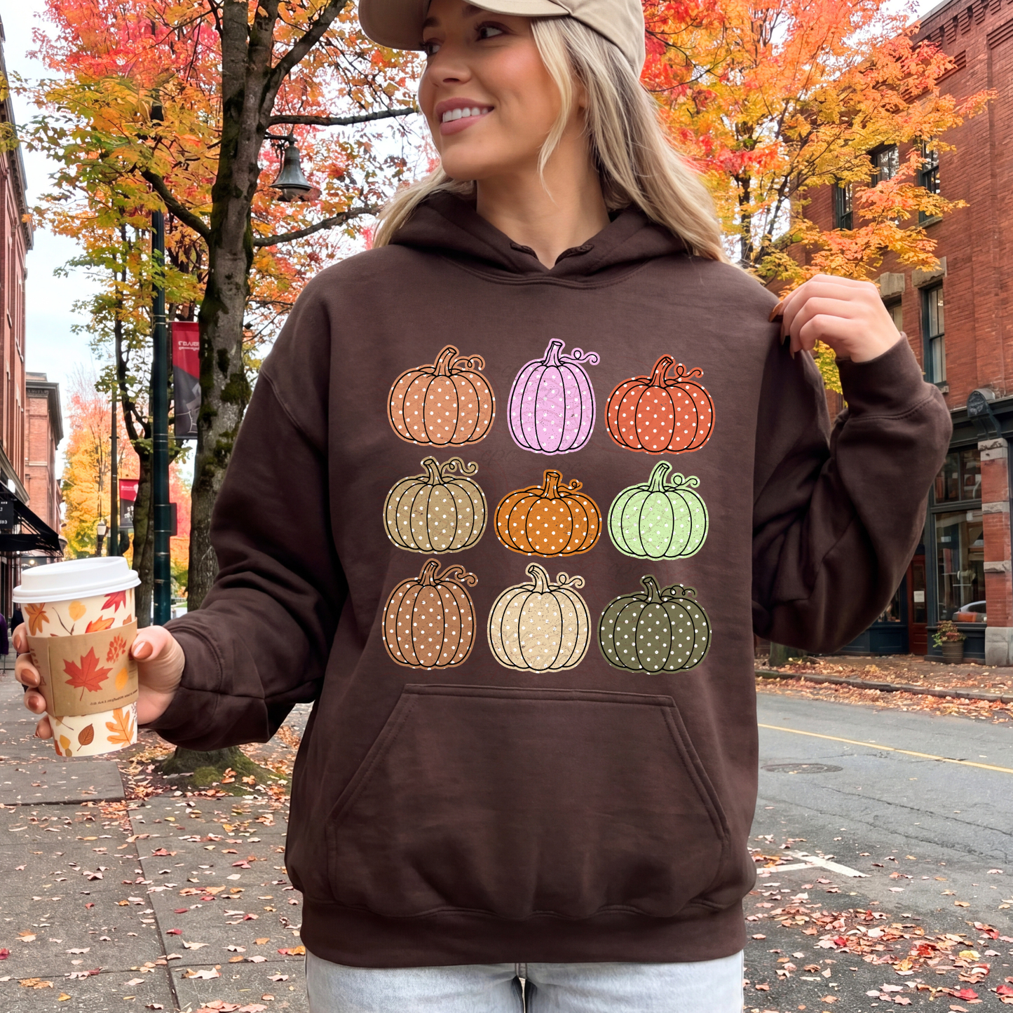 Polka Dot Pumpkins Collage