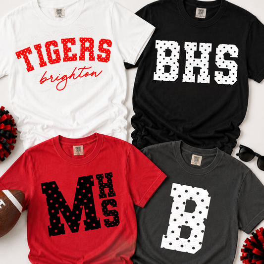 CUSTOMIZABLE - Polka Dot Varsity