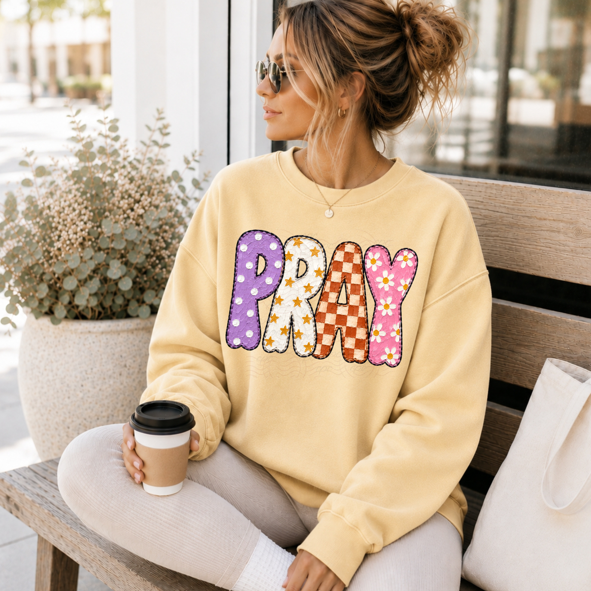 Pray Faux Painted