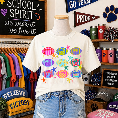 Preppy Football Collage