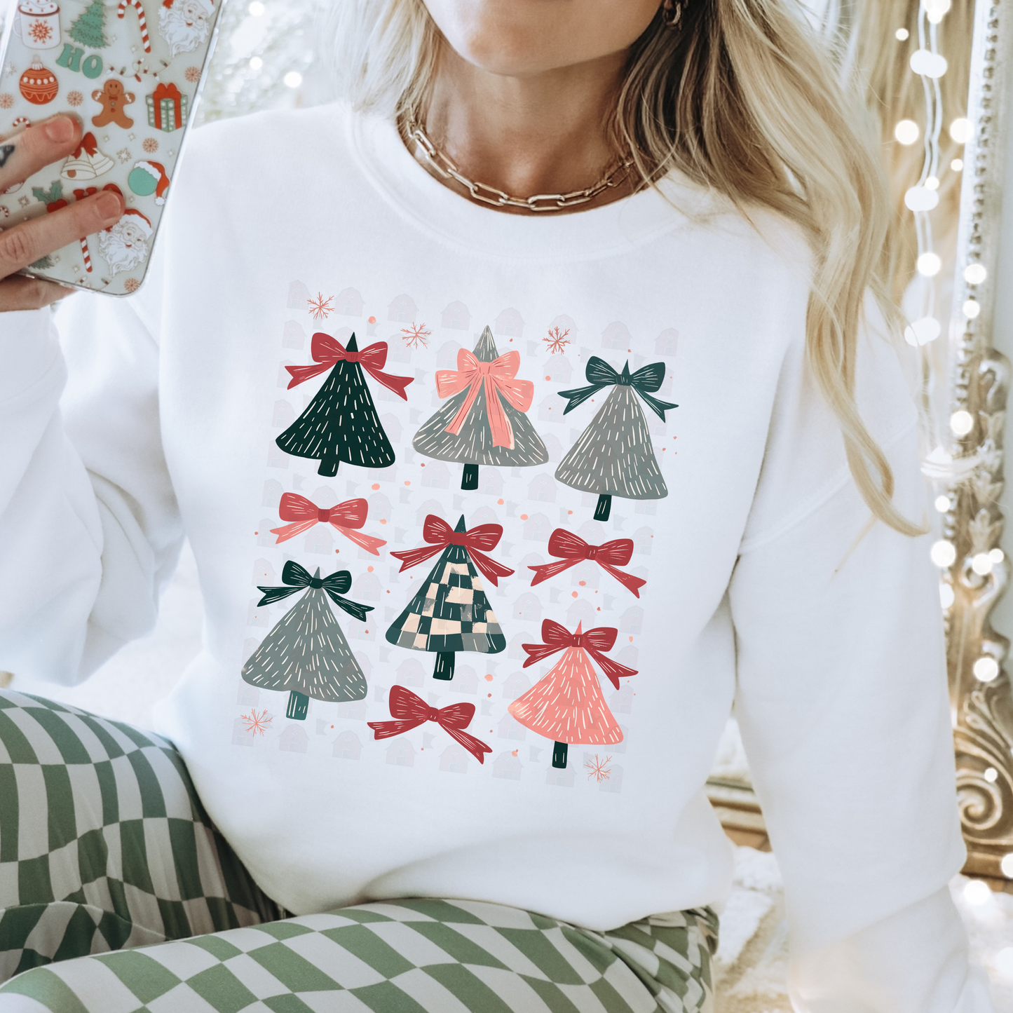 Primitive Trees With Bows Collage