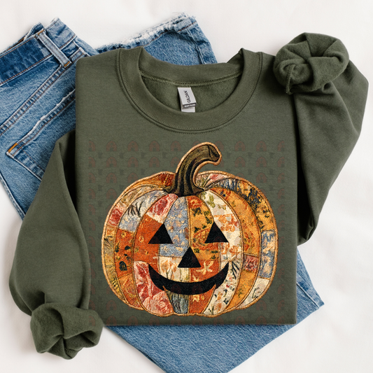 Pumpkin Quilted Patchwork