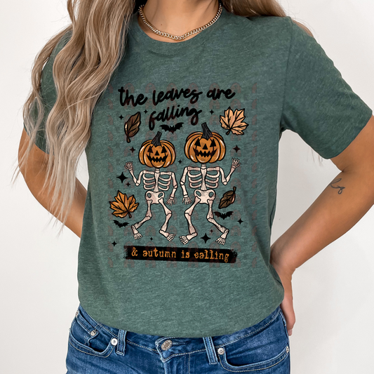 Pumpkin Skeletons The Leaves Are Falling