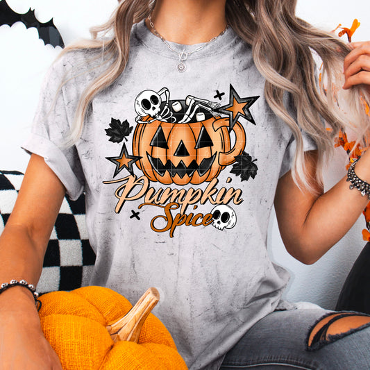 Pumpkin Spice Mug Skeleton