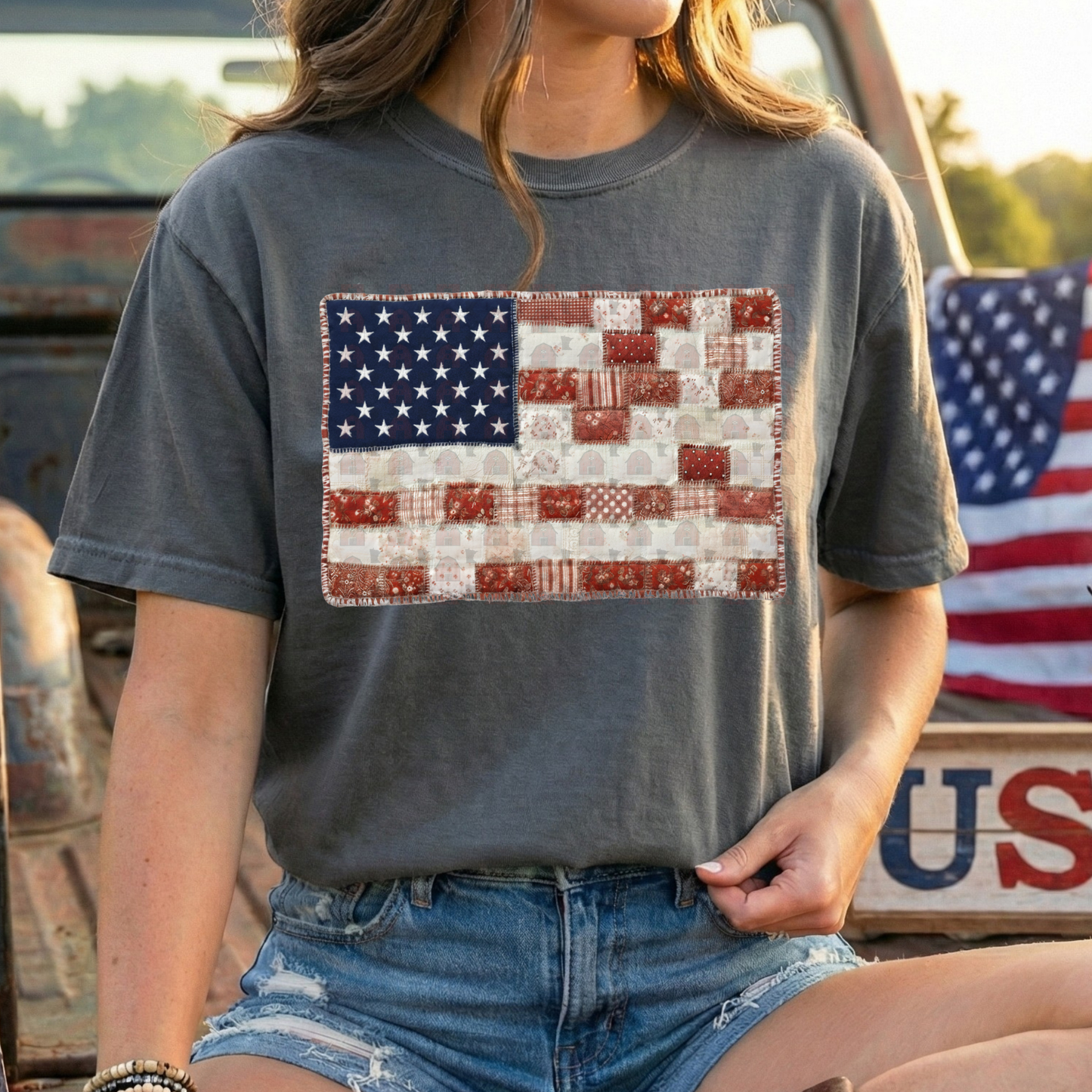 Quilted American Flag