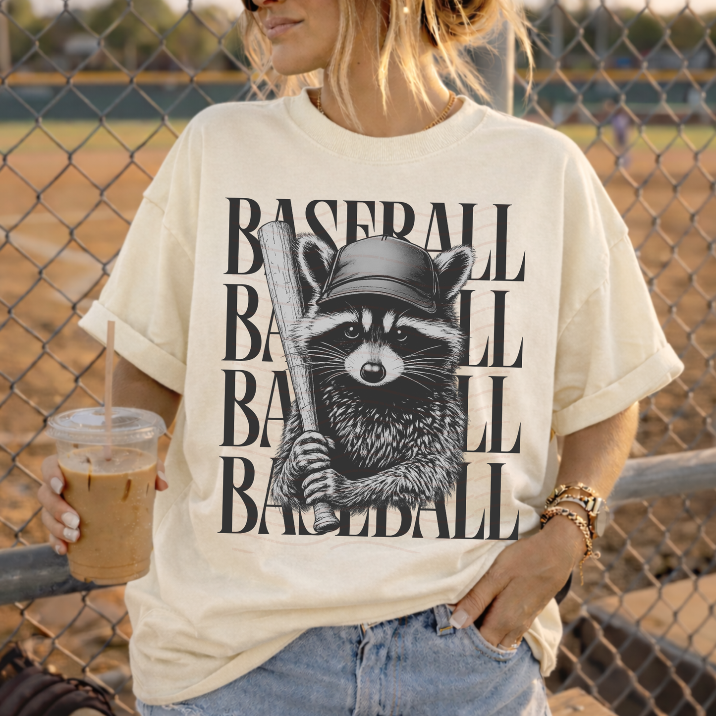 Raccoon Baseball Baseball Baseball