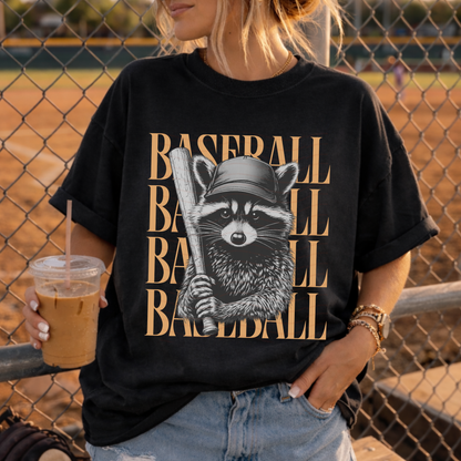 Raccoon Baseball Baseball Baseball