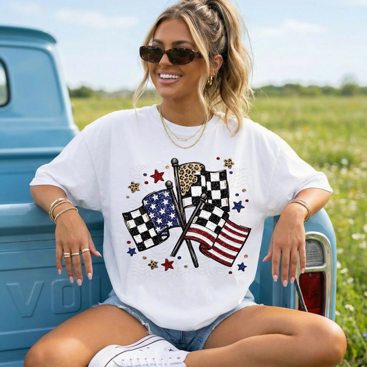 Racing USA Flags