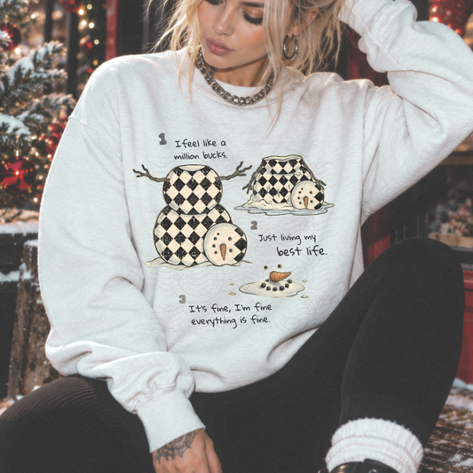Retro Meltdown Snowman