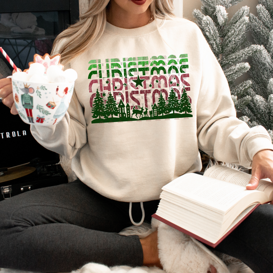 Retro Stacked Christmas