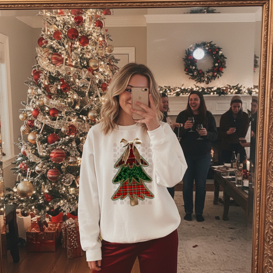 Rich Plaid Colors Tree