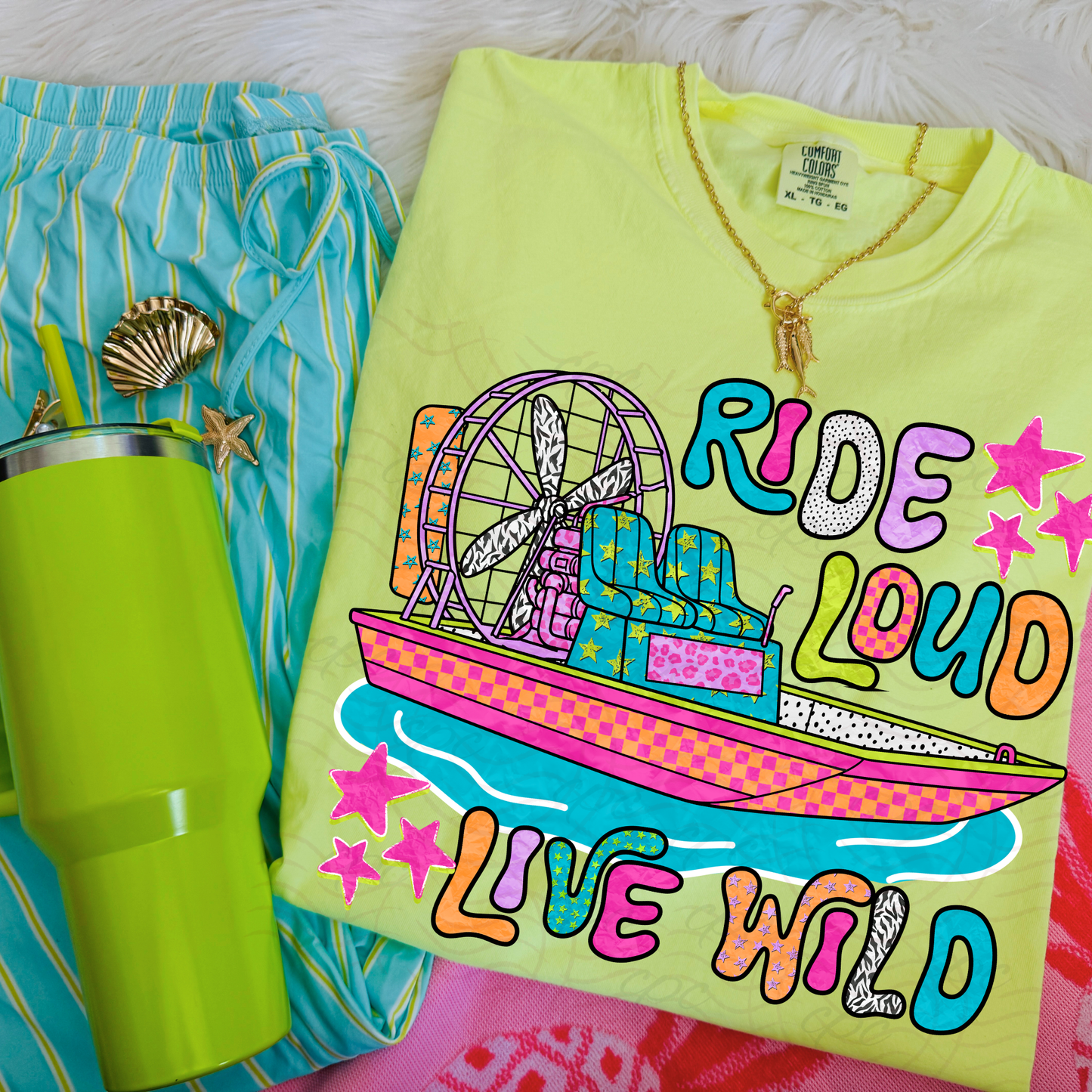 Ride Loud Live Wild Airboat