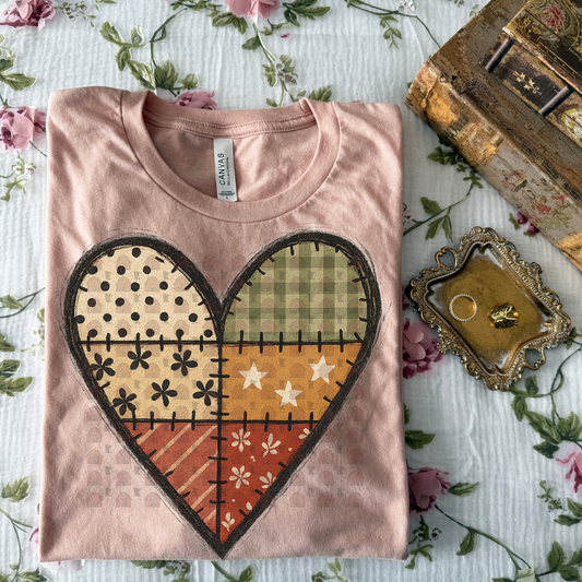 Rustic Patchwork Heart