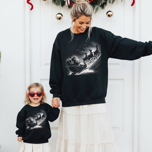 Santa Sleigh Ride Christmas