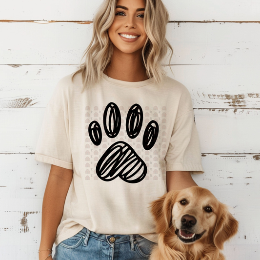 Scribble Dog Paw