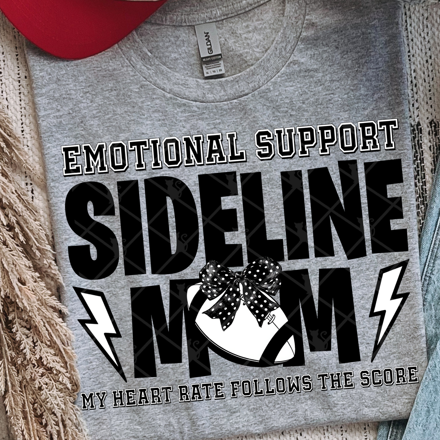 Sideline Mom With Bows