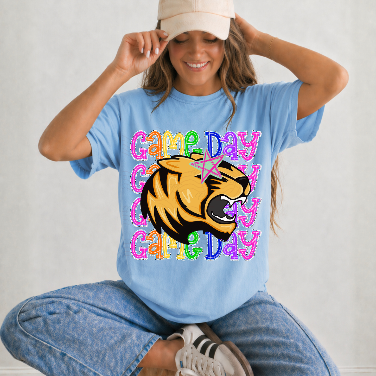 Colorful Stacked Game Day Mascots