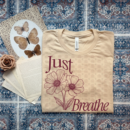 Simple Floral Just Breathe