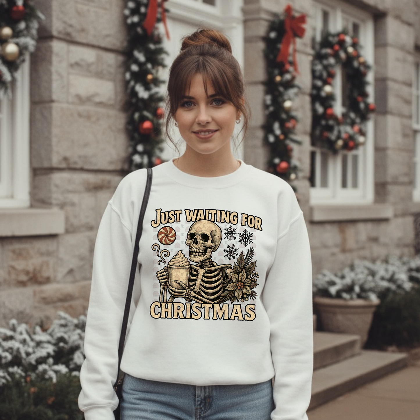 Skeleton Just Waiting For Christmas