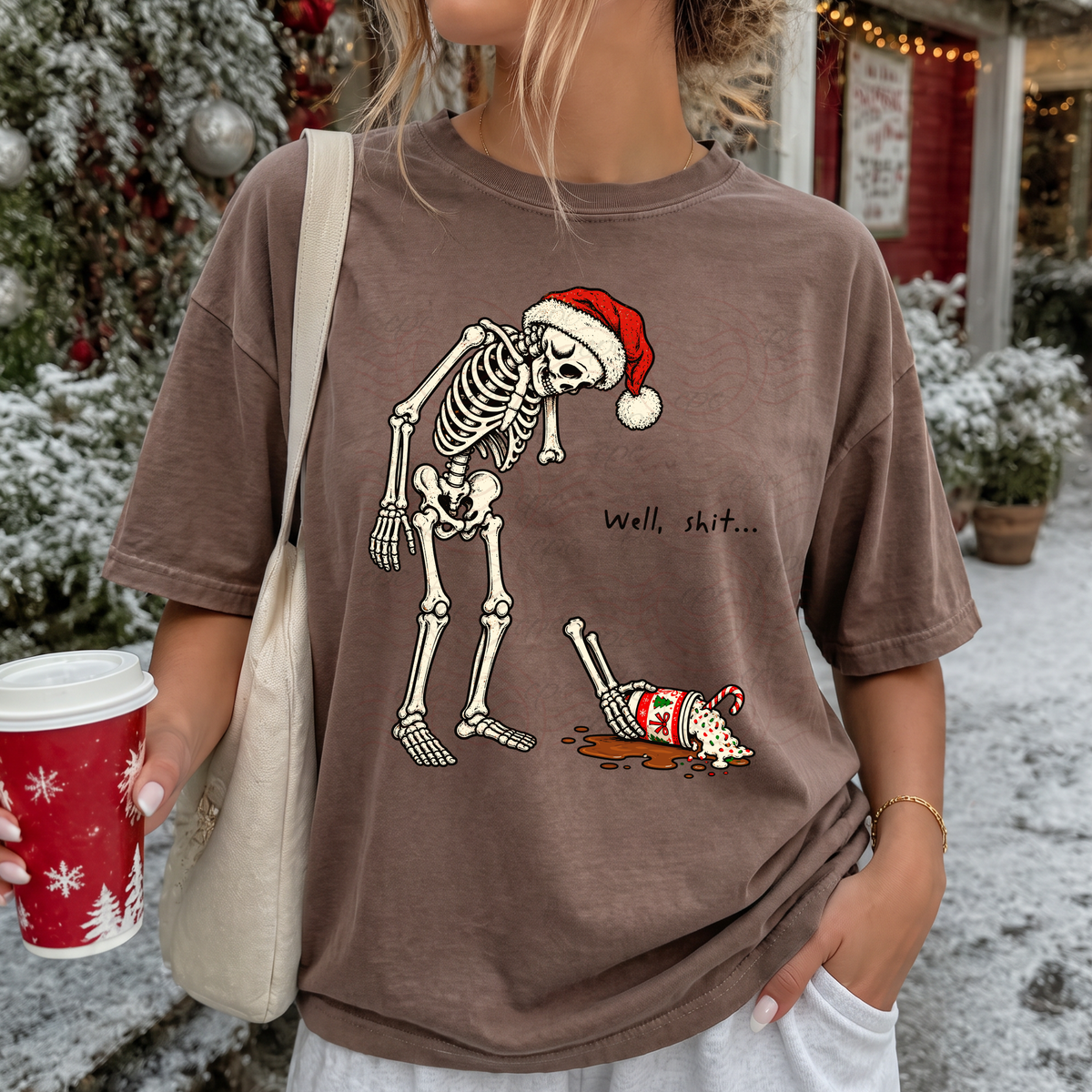 Skeleton Well Shit Christmas