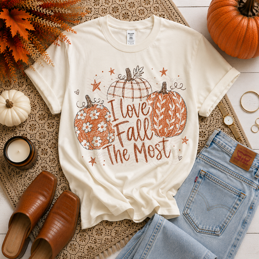 Stitched I Love Fall The Most