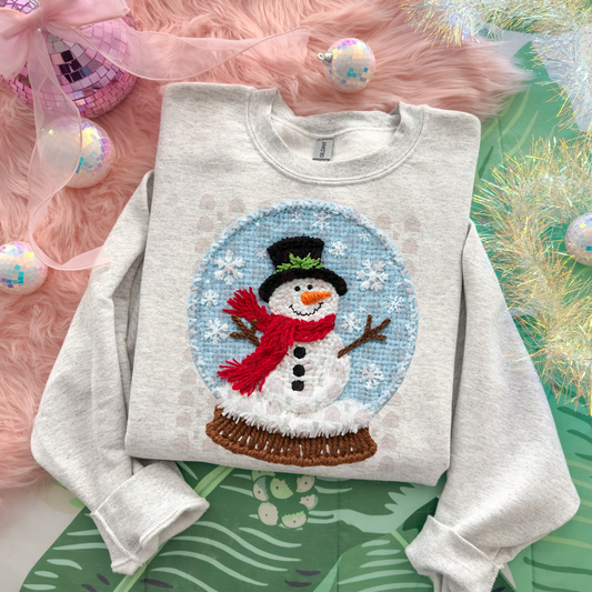 Snowman Snow Globe Yarn