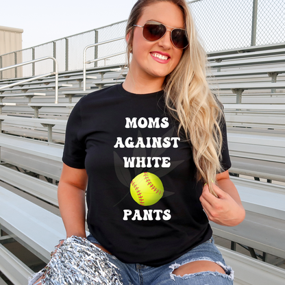 Exclusive - Moms Against White Softball Pants