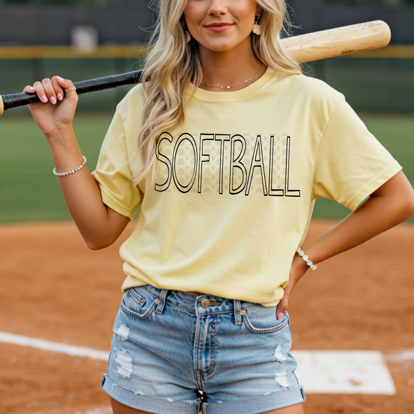 Softball Simple Outline