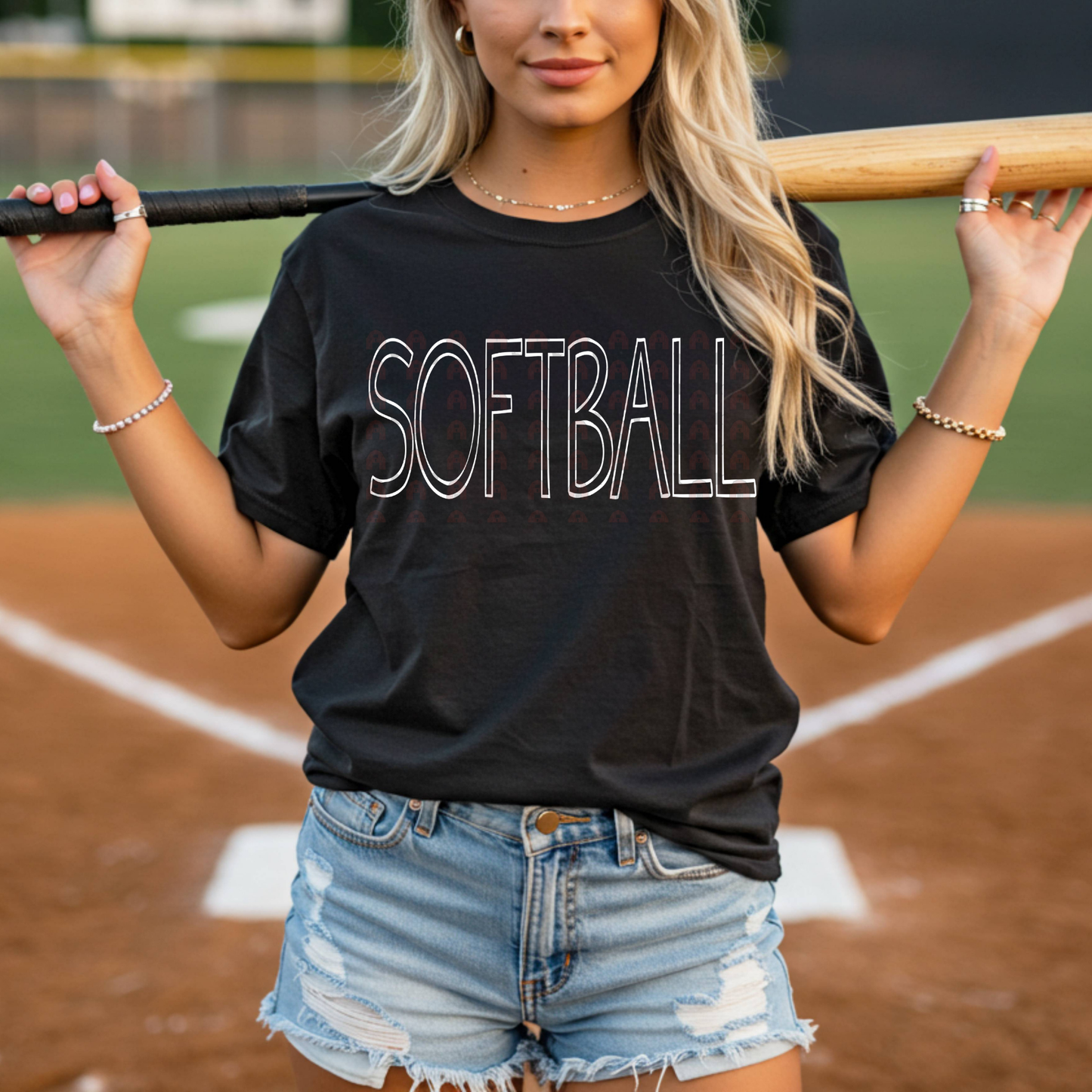 Softball Simple Outline