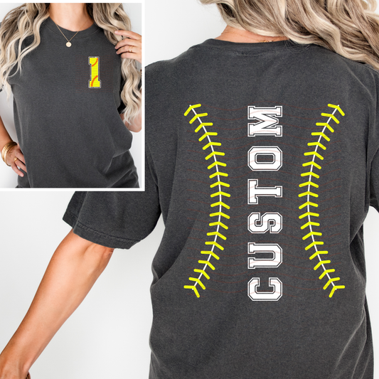 CUSTOMIZABLE - Softball Stitching