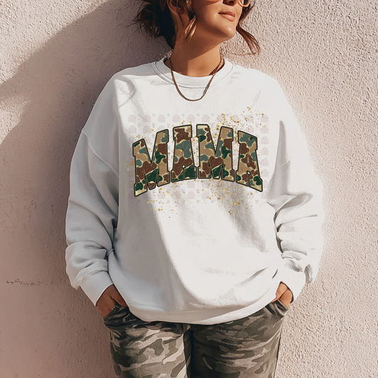Splattered Camo Mama