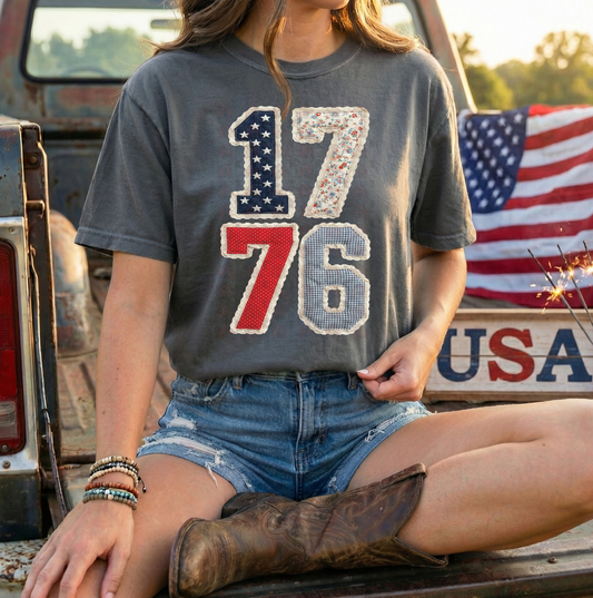 Stacked 1776 Patchwork