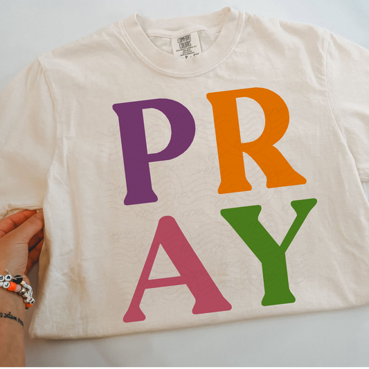 Stacked Colorful Pray