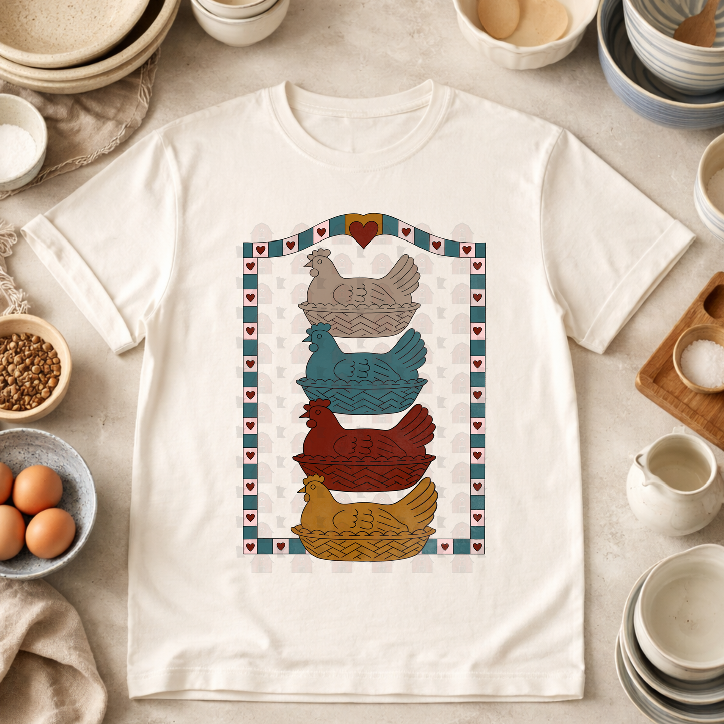 Stacked Hens