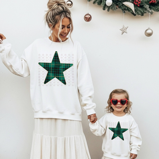 Star Green Plaid And Gold