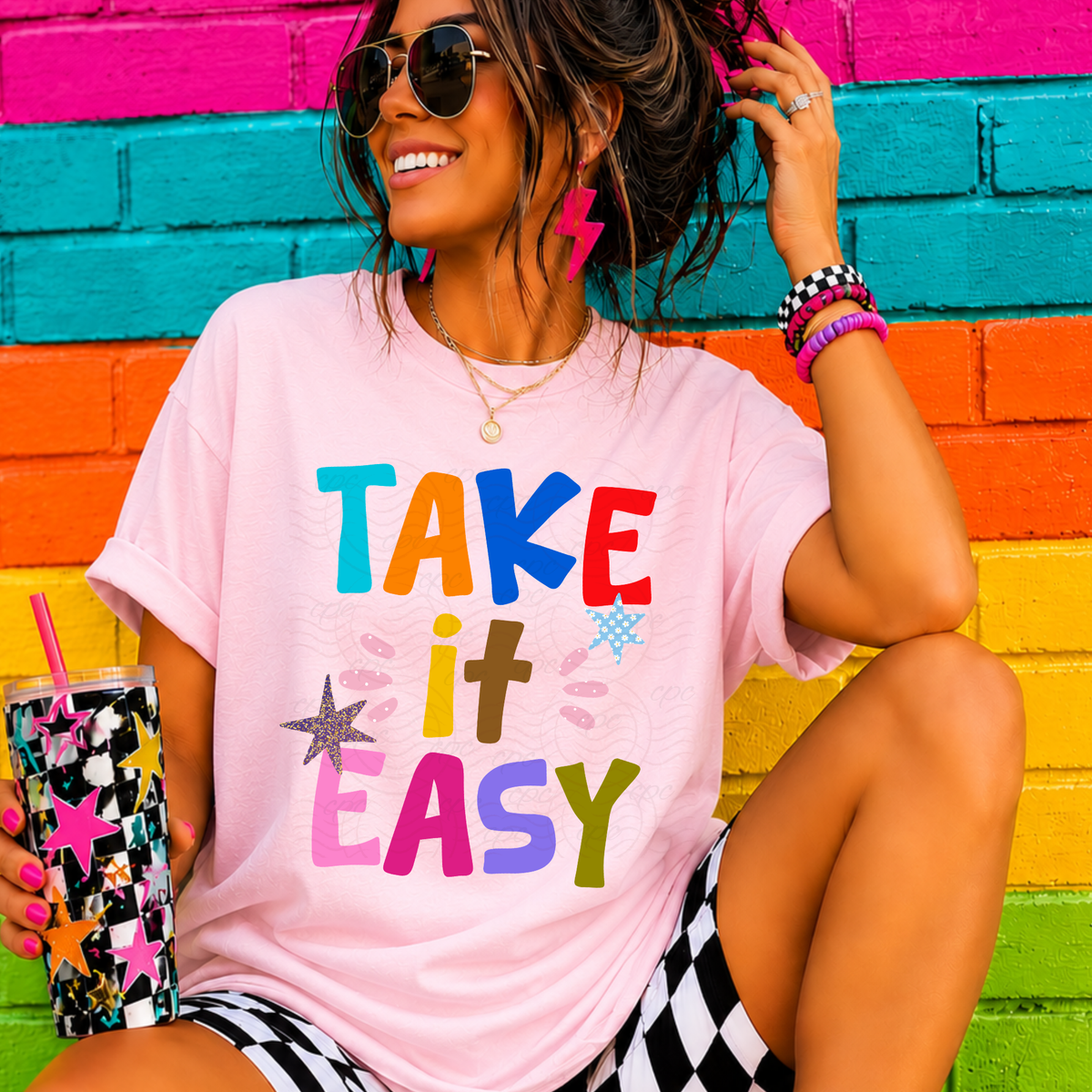 Stars Colorful Take It Easy