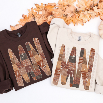 State Quilted Distressed Browns